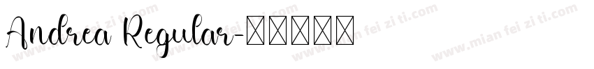 Andrea Regular字体转换